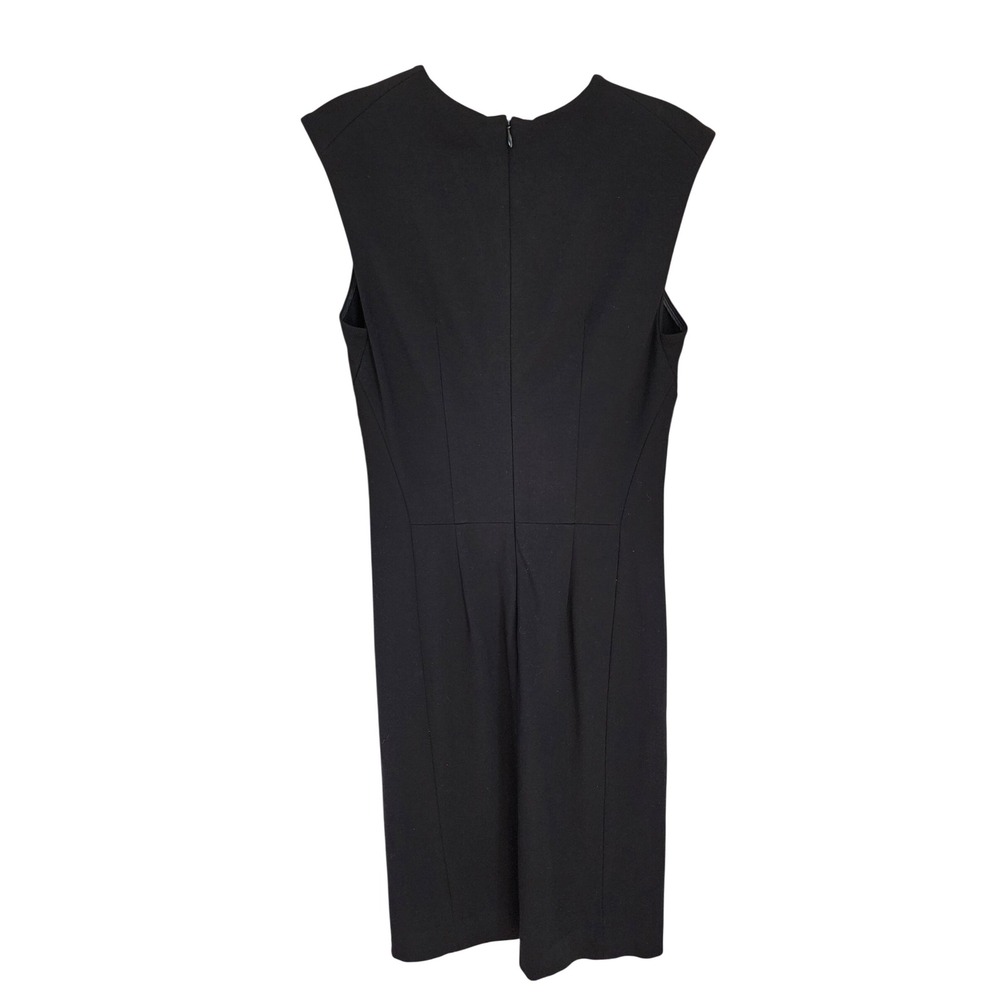 MM.LaFleur Katie Dress NEW Black Sleeveless Sheath Work Career Size 8 - Picture 5 of 7